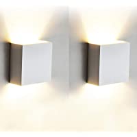 Los mejores  - 2 Pcs Moderno Lampara de Pared LED- 12W Aplique Pared Interior de Aluminio 3000K Blanco Cálido Perfecto para Corredor…